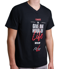 FitLine Share your Love 2025 T-Paita miesten musta